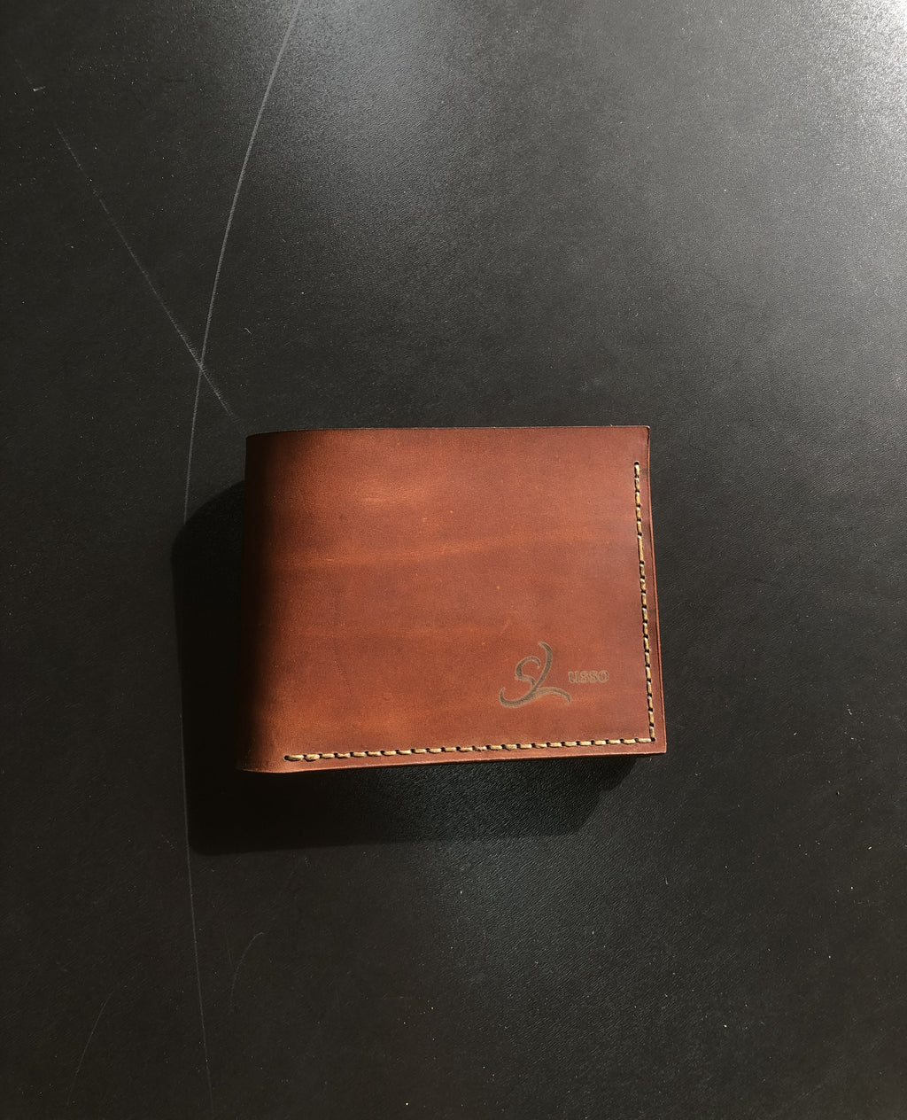 El Yapımı Hakiki Deri Cüzdan