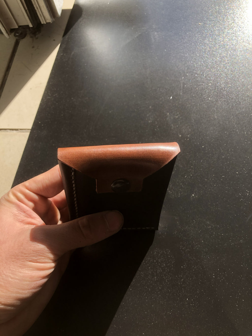 El Yapımı Dikey Cüzdan (Çok Kartlı)