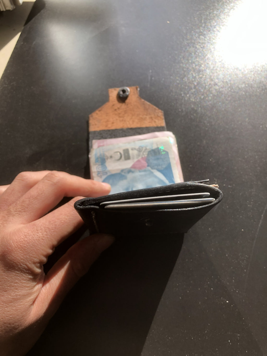 El Yapımı Dikey Cüzdan (Çok Kartlı)