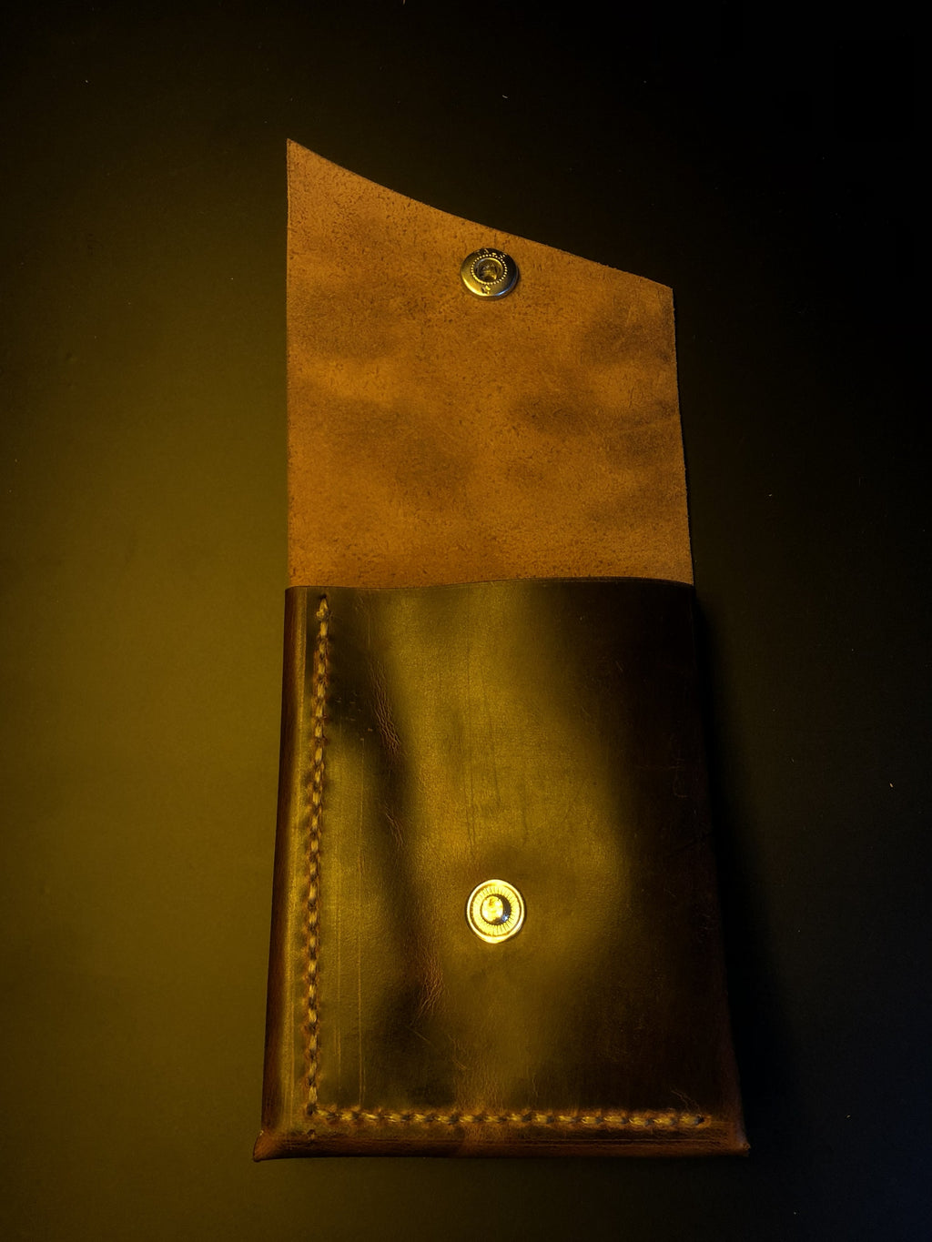 Handmade Vertical Wallet (Crazy Leather)