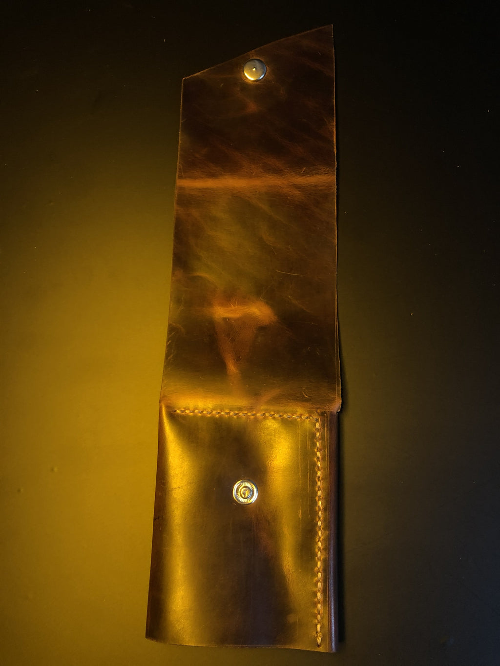 Handmade Vertical Wallet (Crazy Leather)